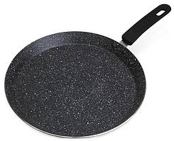 Сковорода для млинців Kamille Crepe Pan Marble Ø 28 см із мармуровим покриттям