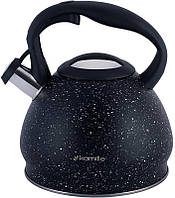 Чайник Kamille Whistling Kettle Marble 2.7 л із неіржавкої сталі зі свистком