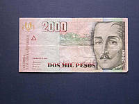 Банкнота 2000 песо Колумбия 2005 состояние VF+