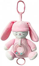 Іграшка підвіска плюшева Tulilo 9200 музична  Зайчик рожевий