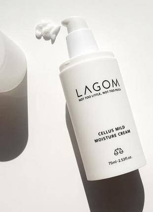 Зволожуючий крем LAGOM Cellus Mild Moisture Cream, 80ml, фото 3