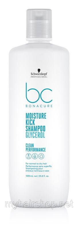 Зволожувальний шампунь SCHWARZKOPF BC Hyaluronic Moisture Kick Shampoo 1000 мл