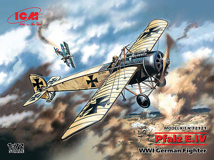 Пфальц E. IV, німецький винищувач І Світової війни. 1/72 ICM 72121, фото 1