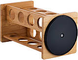 Набір для спецій Kamille Mirele 16 ємностей на бамбуковій підставці, фото 4