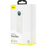 Зовнішній акумулятор (Power Bank) Baseus Amblight Digital Quick Charge 65W 30000mAh White (PPLG-A02), фото 11