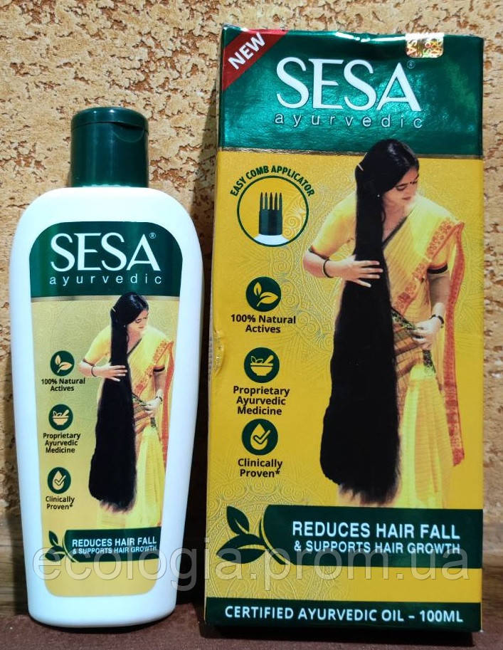 Сіса олія для зміцнення волосся Sesa hair oil 100 мл Стимулює ріст волосся У разі випадання волосся Для шкіри Індія