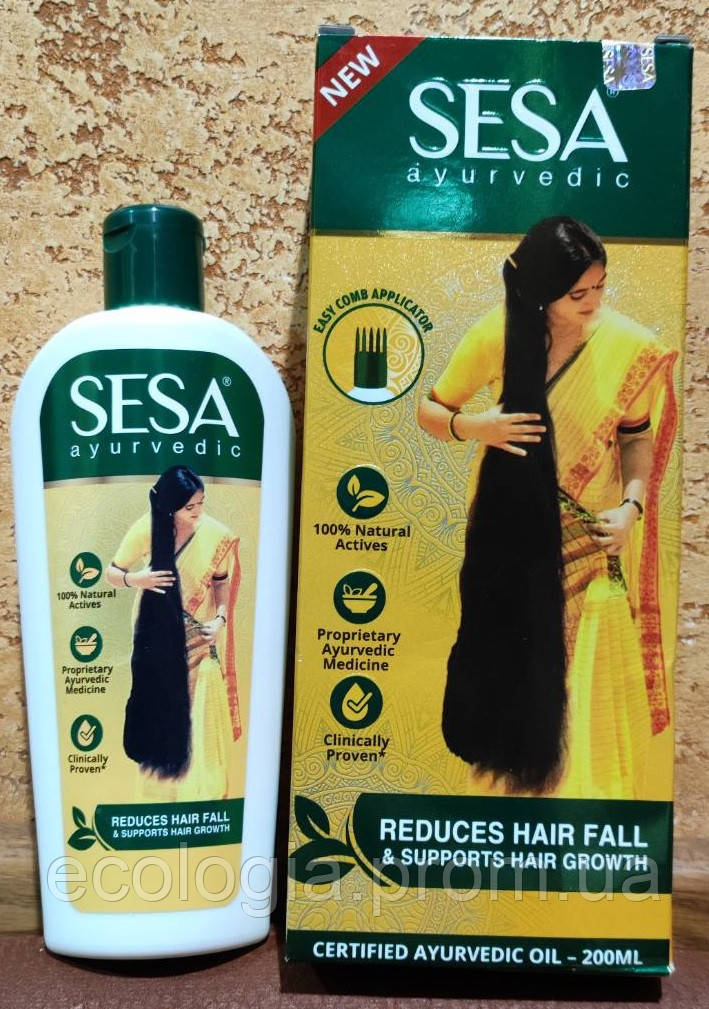 Сіса олія для зміцнення волосся Sesa hair oil 200 мл Стимулює ріст волосся У разі випадання волосся Для шкіри Індія