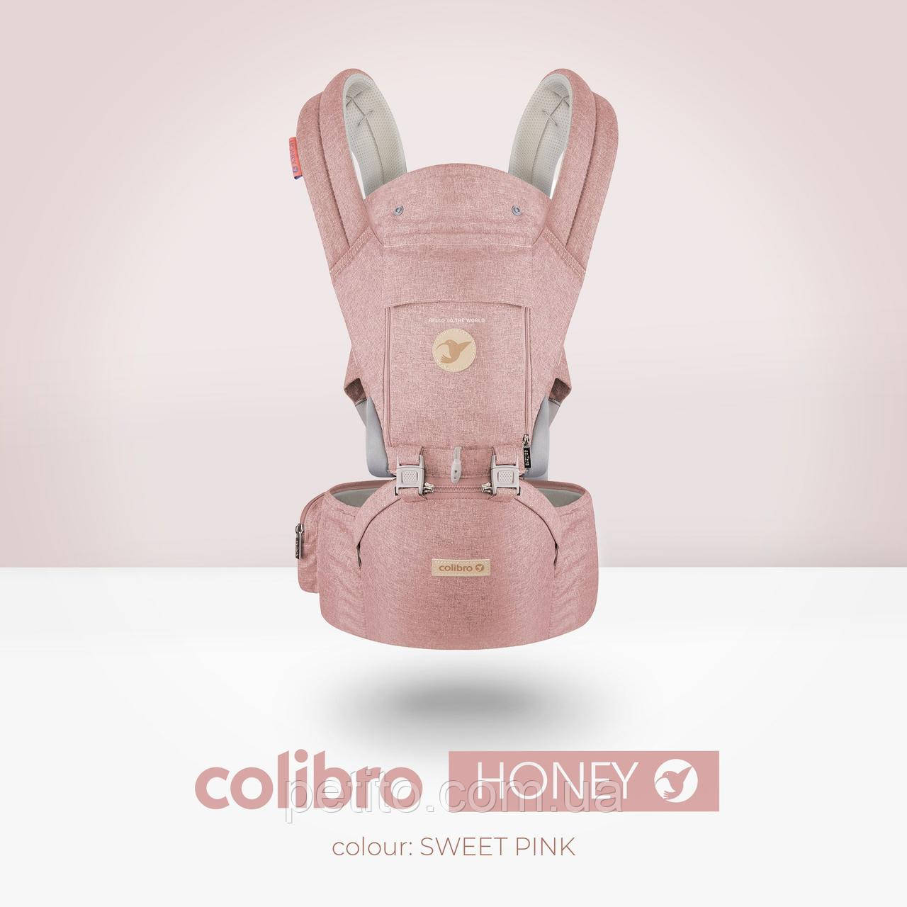 Ерго-рюкзак Colibro Honey Sweet pink, рожевий