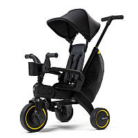 Велосипед Doona LIKI Trike S5 5в1 + подстаканник Midnight (Just Black)