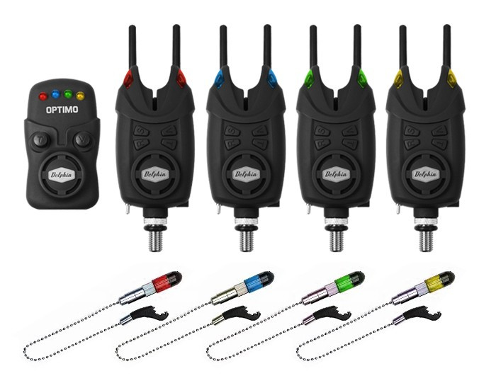 Набір сигналізаторів клювання Delphin OPTIMO 9V + CSWII + Snag 4+1, фото 1