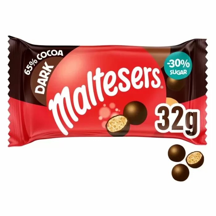 Драже Maltesers Dark Chocolate Treat Bag 32g, фото 1