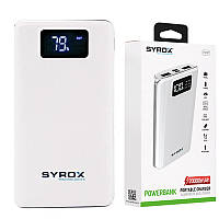 Внешний аккумулятор Power Bank 20000mAh SYROX PB107, Повербанк 20000 мАч с дисплеем