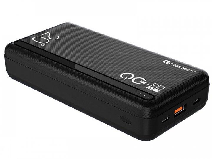 Павербанк Power Bank 20 000mAh TRACER PD20W + QC3.0 Black