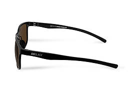 Сонцезахисні окуляри Delphin SG BLACK з коричневими лінзами