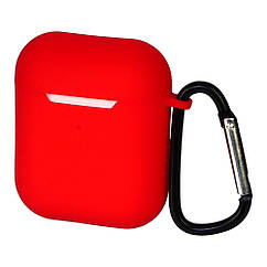 DR Чохол силіконовий із карабіном для Apple AirPods/AirPods 2 кольори 06 червоний