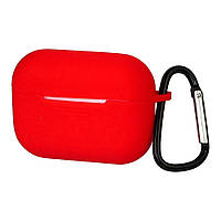 DR Чехол силиконовый с карабином для Apple AirPods Pro цвет 06 красный