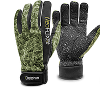 Перчатки неопреновые флисовые  Neoprene fleece gloves Delphin NeoFLIX | XL