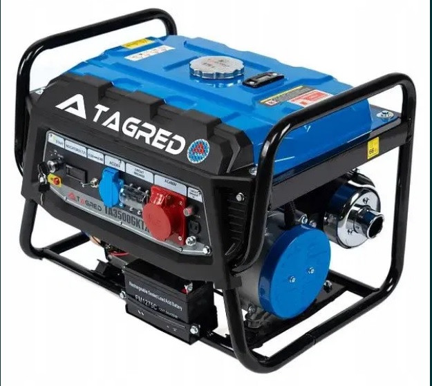 Электрогенератор Бензиновый 220В, 380В 3,5 КВт Tagred TA 3500 GHTX на ...