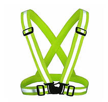 Світловідбиваючий жилет для бігу та велосипеду (салатовий)