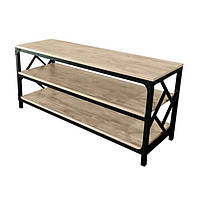 Тумба ТВ Ромбо метал чорний оксамит полиці ДСП Вествуд (Метал-Дизайн ТМ)