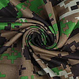 Маска захисна шарф-накидка на шию обличчя пов'язка баф-бафф-зелена, фото 2