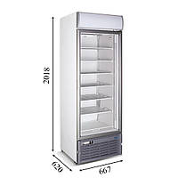 CRF 400 Морозильный шкаф со стеклянной дверью CRYSTAL S.A. Греция