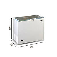 IRAKLIS 26 INOX (240л) Морозильна скриня з глухою кришкою з нержавіючої сталі ТМ CRYSTAL Греція