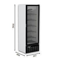CRFV 500 FRAMELESS Морозильный шкаф со стеклянной дверью без лайтбокса CRYSTAL S.A. Греция