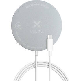 Зарядний пристрій Vinga Magnetic Wireless Charger 10 W (VCHAMS)