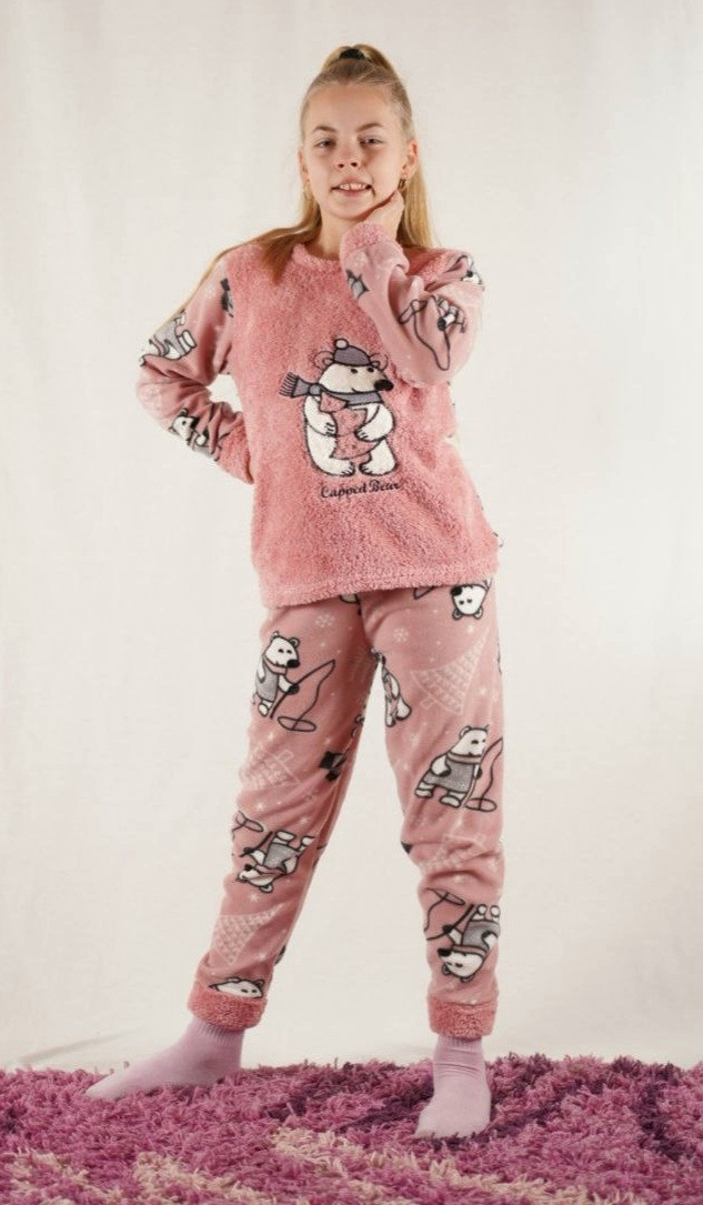 Дитячі флісові піжами. 9-10-11-12, фото 1