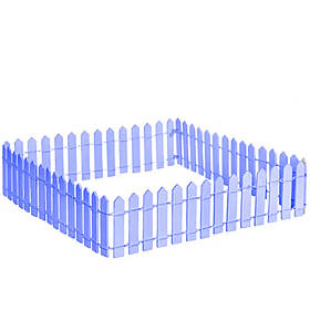 Дерев'яний парканчик під Ялинку 500*250/500 мм (від 5 секцій)