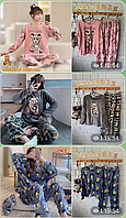 Теплые пижамы для детей | Махровая пижама детская Украина 03205.Топ! Розовый, 122-128