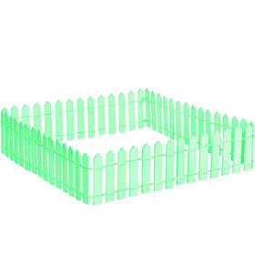 Дерев'яний парканчик під Ялинку 500*250/500 мм (від 5 секцій)