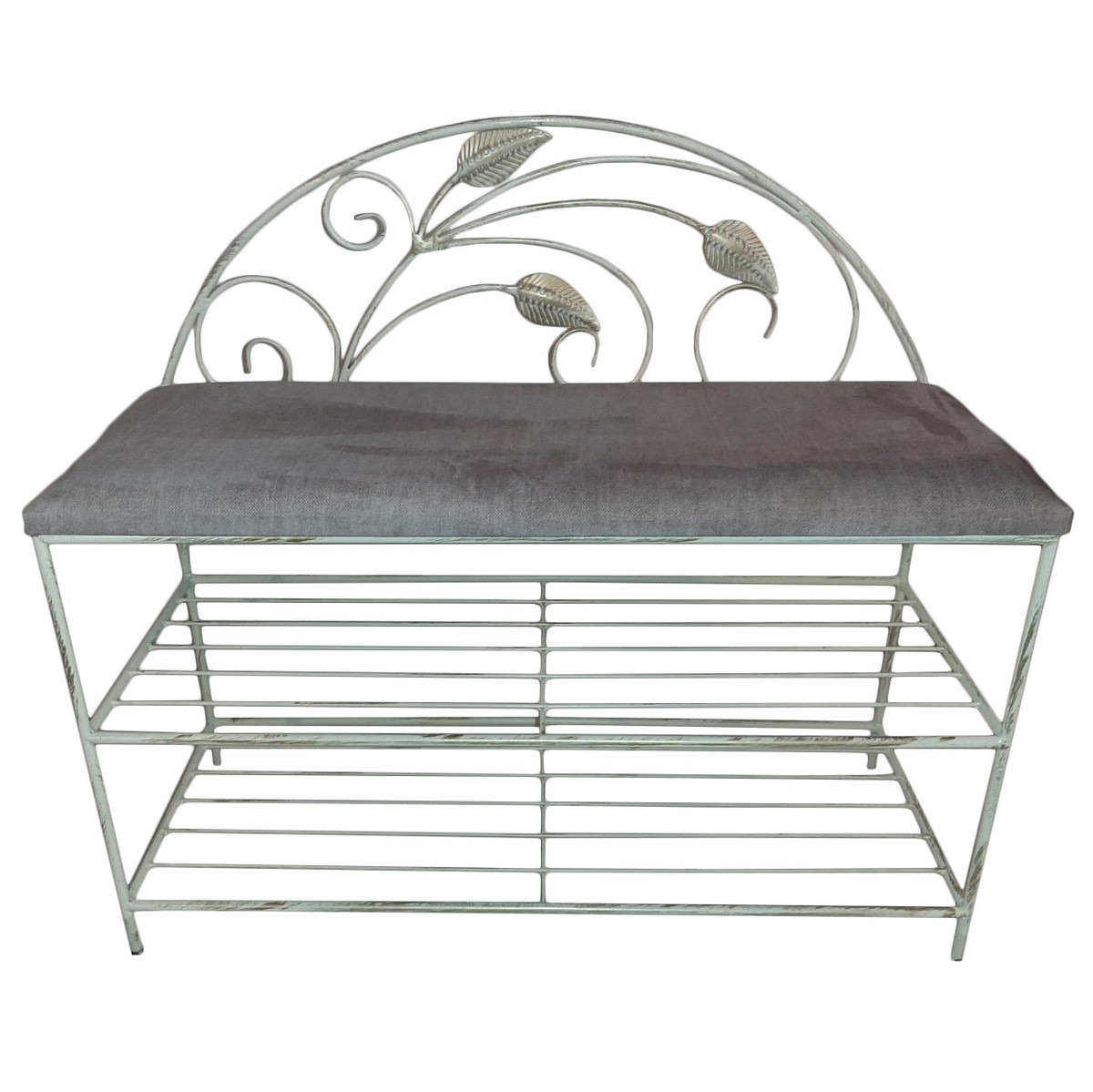 Банкетка Пуфик в Прихожую "Роял" Белый. Пуф в Прихожую. Тумба Лофт для ...