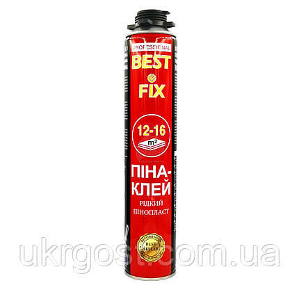 Клей-піна монтажна професійна Bestfix Prof (12-16) 800 мл, фото 1