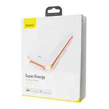 Пусковий пристрій для акумулятора автомобіля Baseus Super Energy Car Jump Starter 8000 mAh White