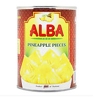 Ананасы консервированные кусочками ALBA 580г