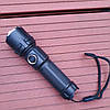 Яскравий легкий ліхтарик кишеньковий акумуляторний / бюджетний ручний світлодіодний LED ліхтар з USB зарядкою, GP11, фото 2