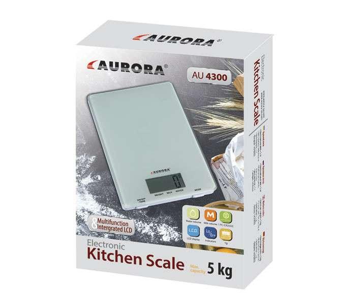 Весы кухонные, Aurora Весы кухонные электронные электровесы Aurora 4300AU GL_55 - фото 2 - id-p1724934105