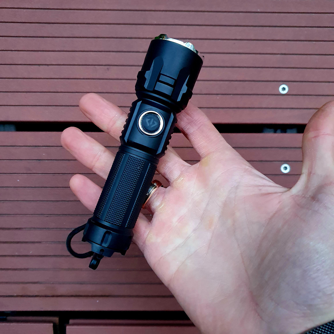 Яскравий легкий ліхтарик кишеньковий акумуляторний / бюджетний ручний світлодіодний LED ліхтар з USB зарядкою, GP15, фото 1