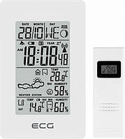 Метеостанция ECG Метеостанция портативная с выносным датчиком ECG MS-100-White GL_55