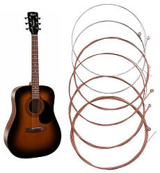 Комплект струн для акустичної гітари 10-50 мідні