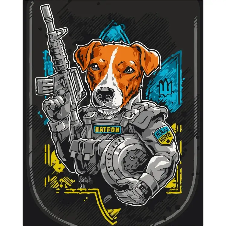 Картина за номерами На варті порядку 40*50 см ArtCraft 11672-NN pbn-p