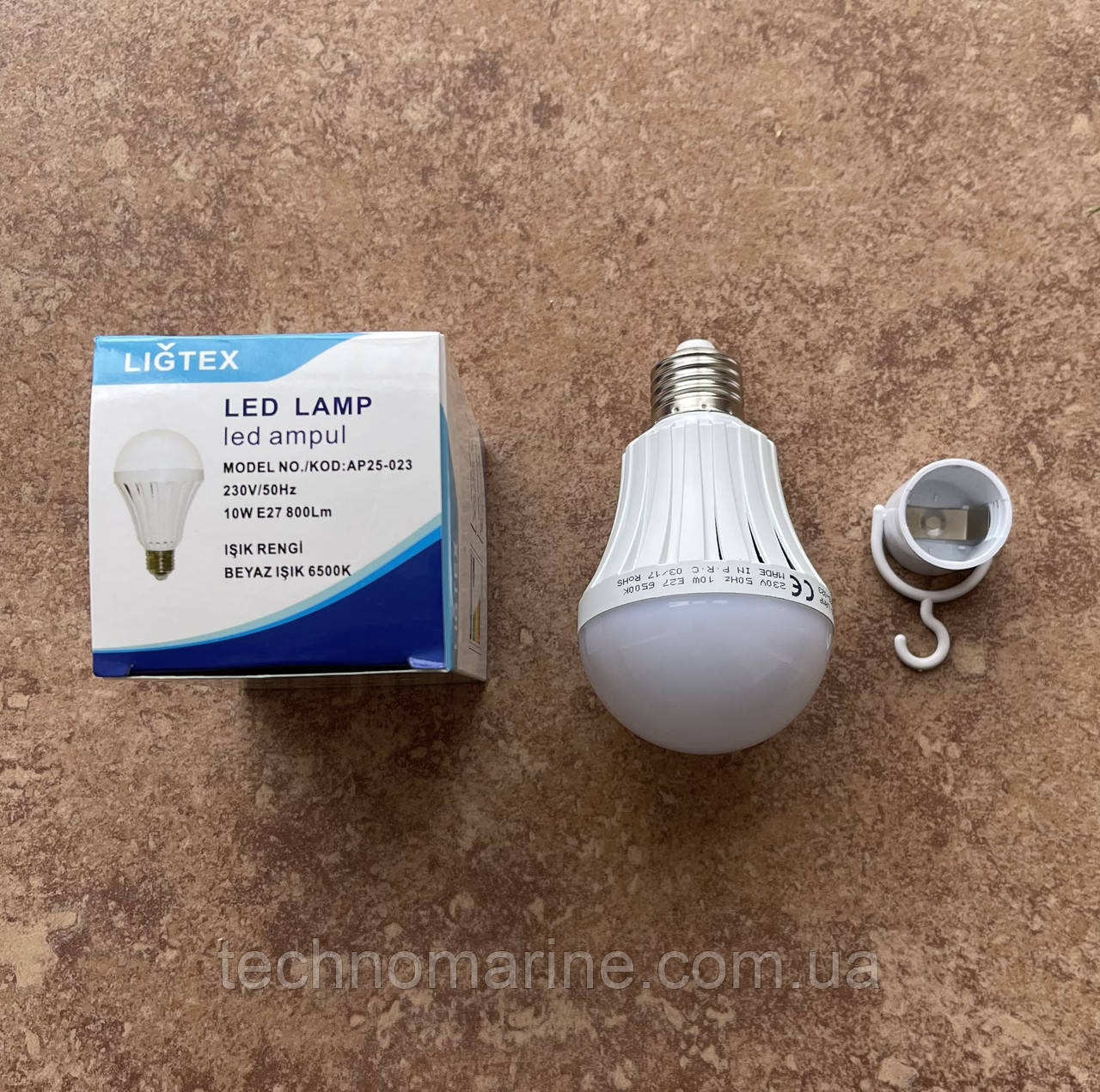 Автономна LED лампочка з акумулятором 10Вт під звичайний патрон E27