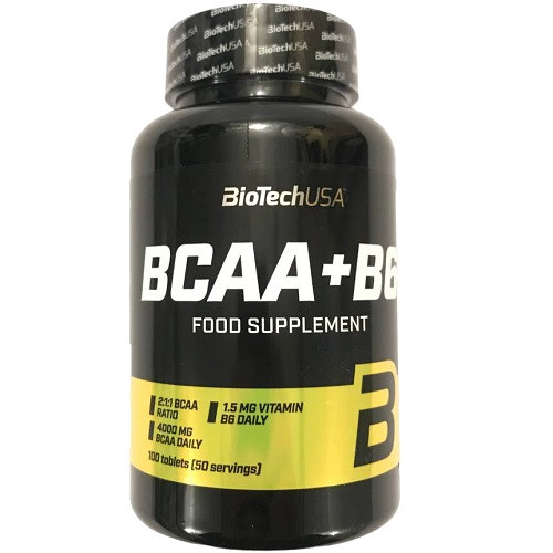 Амінокислоти (БЦАА) Biotech USA BCAA+B6 (100 таблеток.)