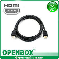 Кабель HDMI-HDMI v1.4 довжиною 1 м