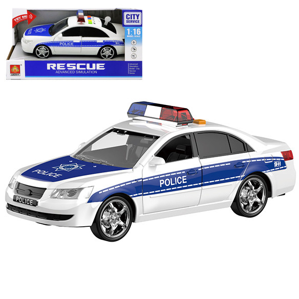 Машина "Поліція" (Police) інерційна, звукова арт. WY 560 A, фото 1