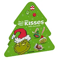 Новогодний шоколад Hershey's KISSES Grinch Milk Chocolate Christmas Candy 184 g