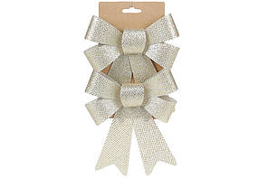 Набір бантів декор.(2шт) 14х20см шампань №821-215/Bonadi/(1)(48)