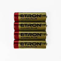 Батарейки ETRON Power Plus в плівці AA (R6) 4 шт.
